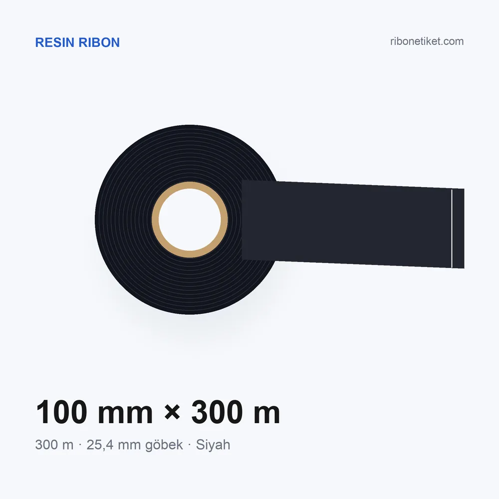 100 mm x 300 m Resin Ribon