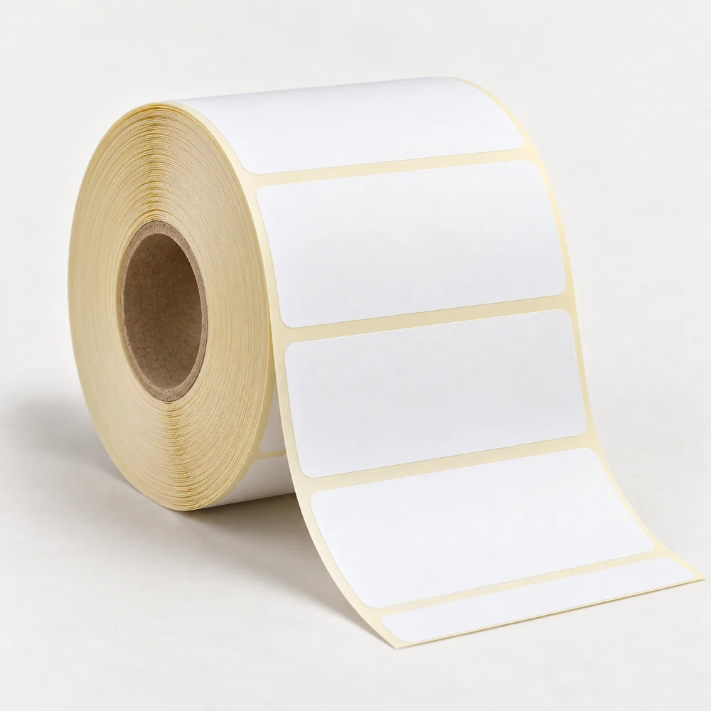 100×50 mm termal etiket rulosu, tek sıra, 40 mm göbek