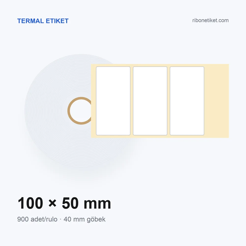 100x50 mm Termal Etiket