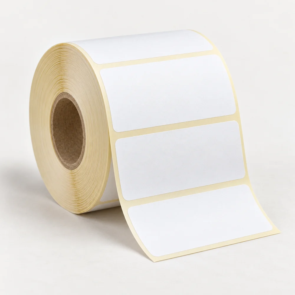 100×60 mm termal etiket rulosu, tek sıra, 40 mm göbek