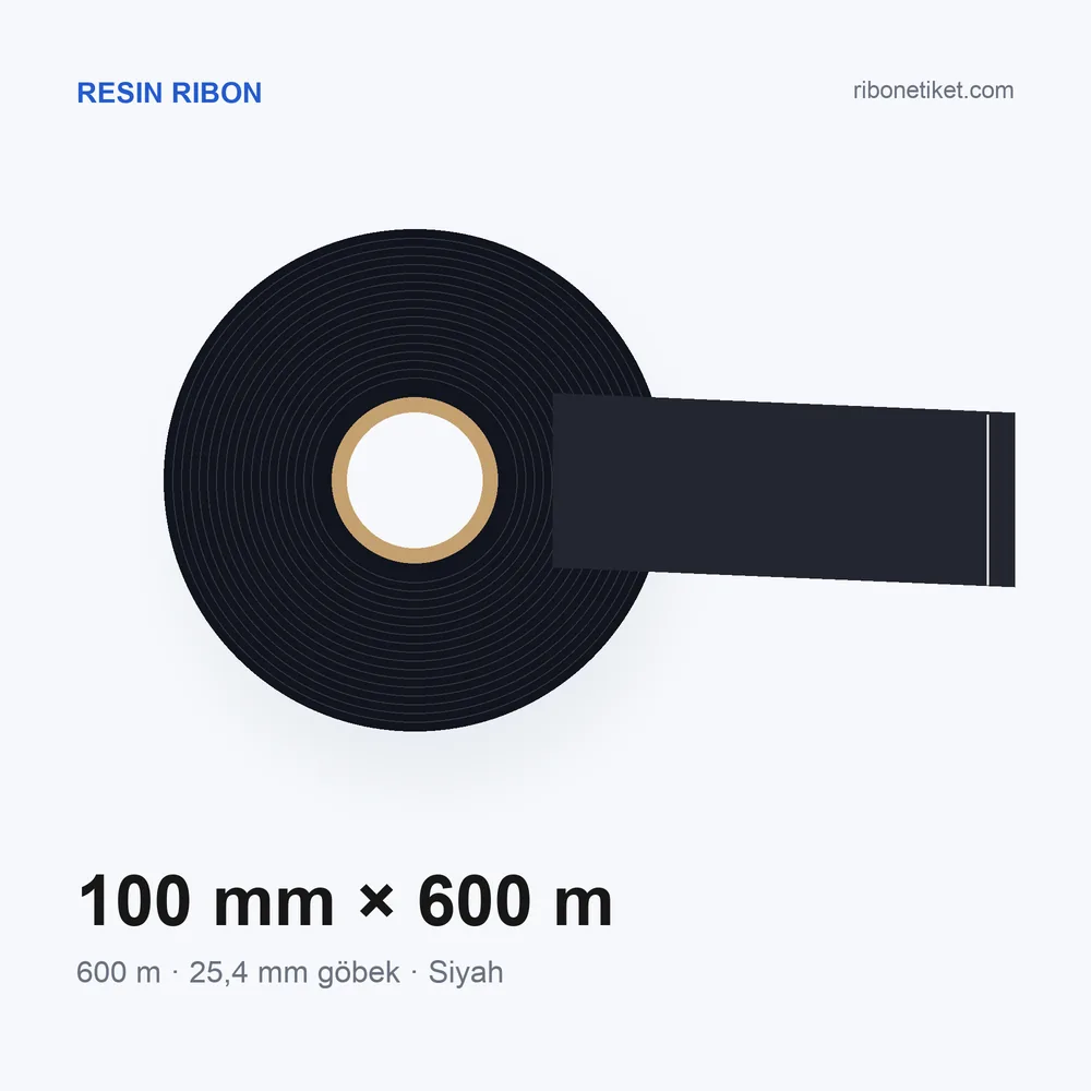 100 mm x 600 m Resin Ribon