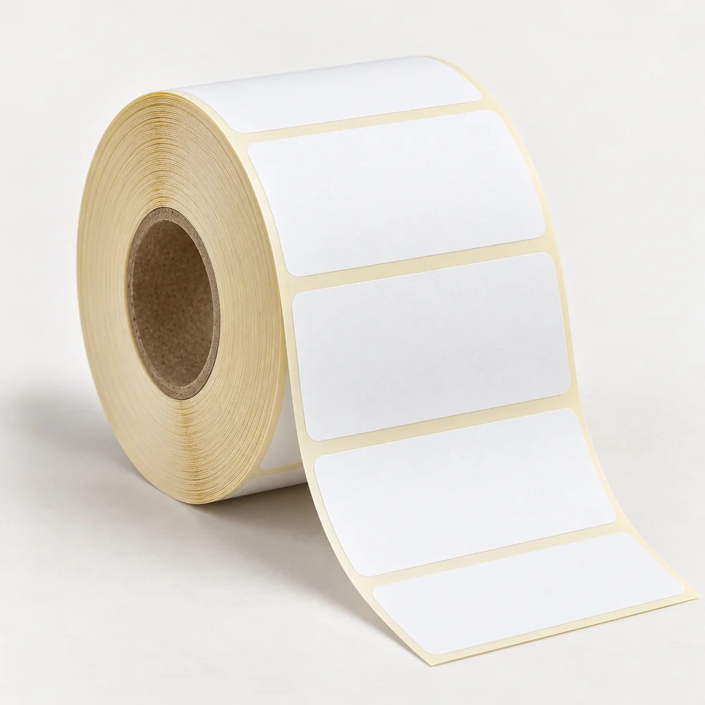100×70 mm termal etiket rulosu, tek sıra, 40 mm göbek