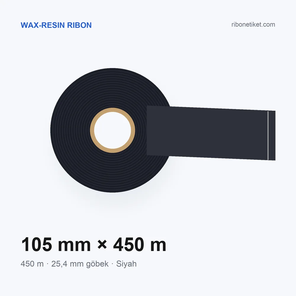 105 mm x 450 m Wax-Resin Ribon