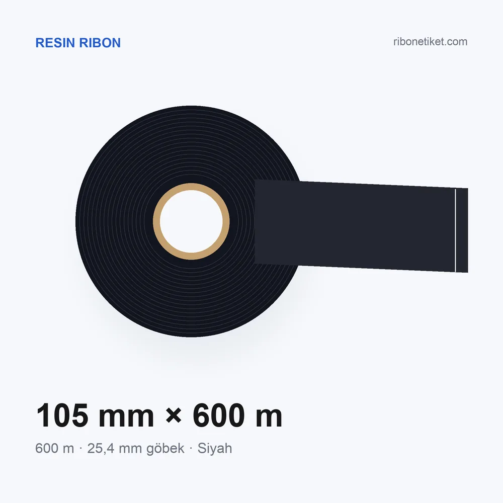 105 mm x 600 m Resin Ribon