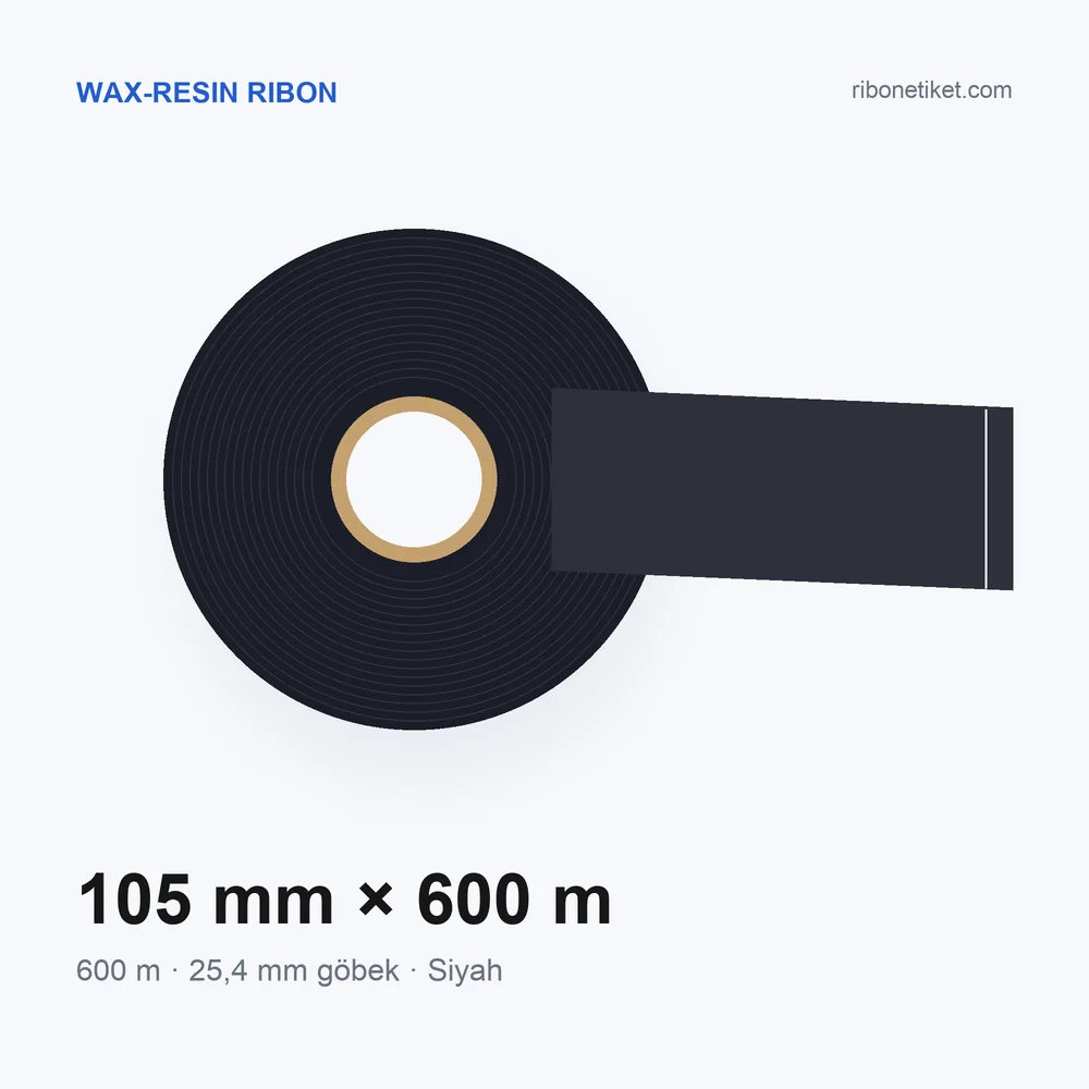 105 mm x 600 m Wax-Resin Ribon