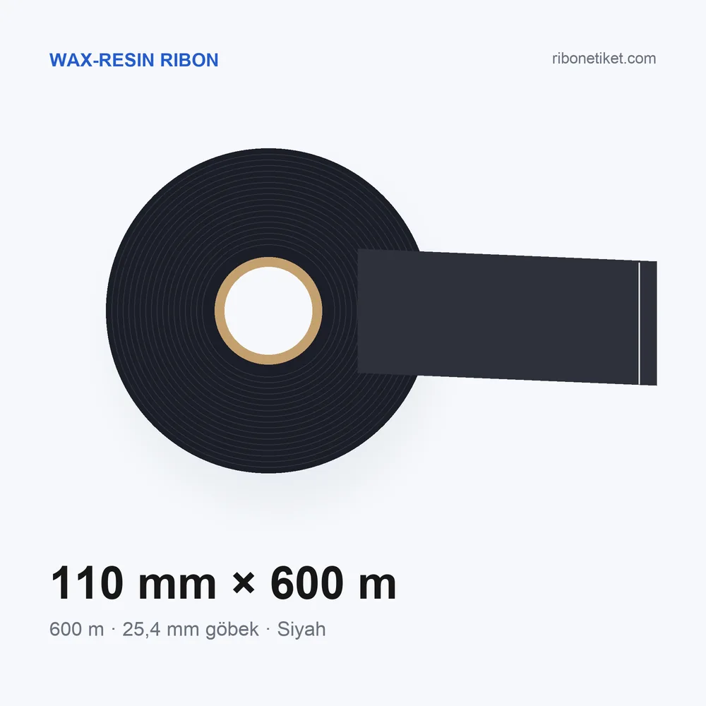 110 mm x 600 m Wax-Resin Ribon