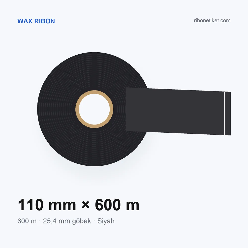 110 mm x 600 m Wax Ribon