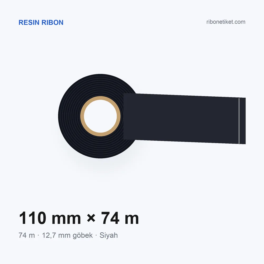 110 mm x 74 m Resin Ribon