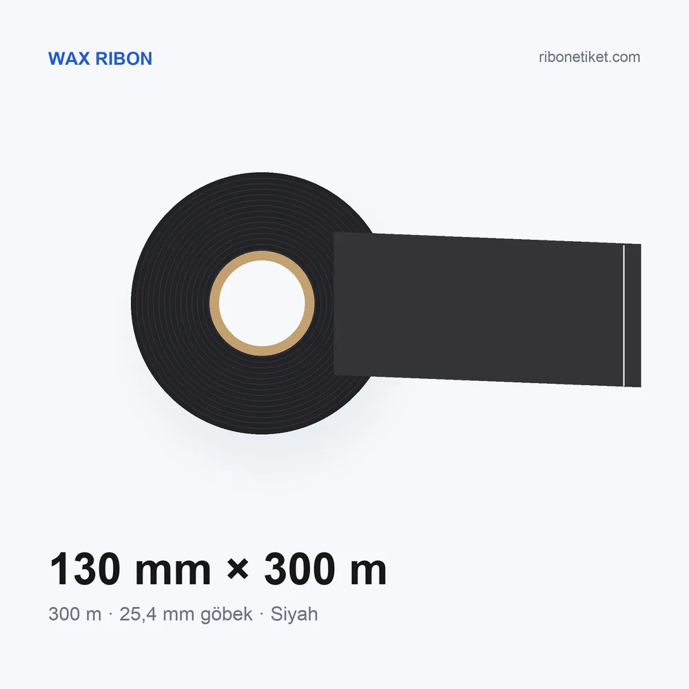 130 mm x 300 m Wax Ribon