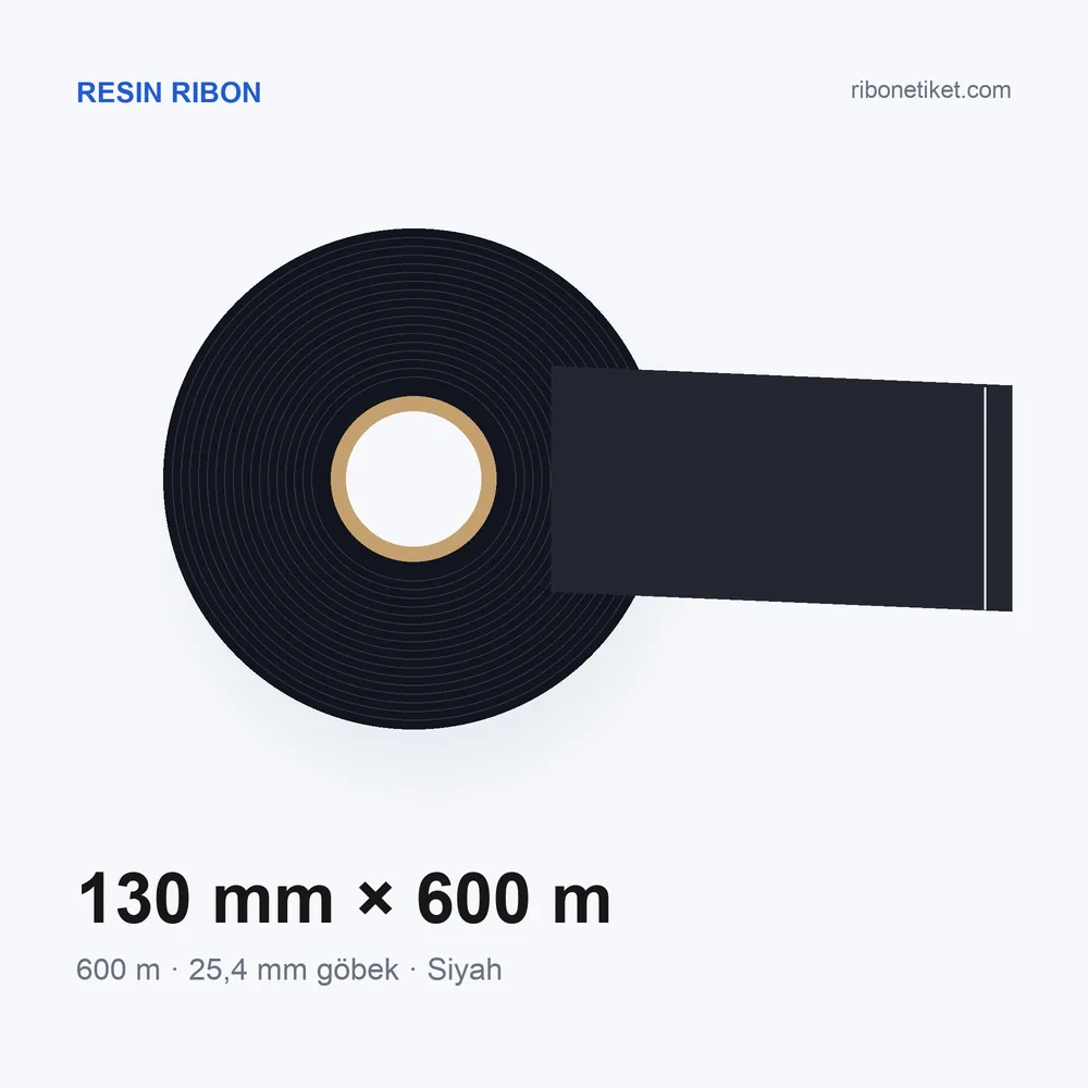 130 mm x 600 m Resin Ribon