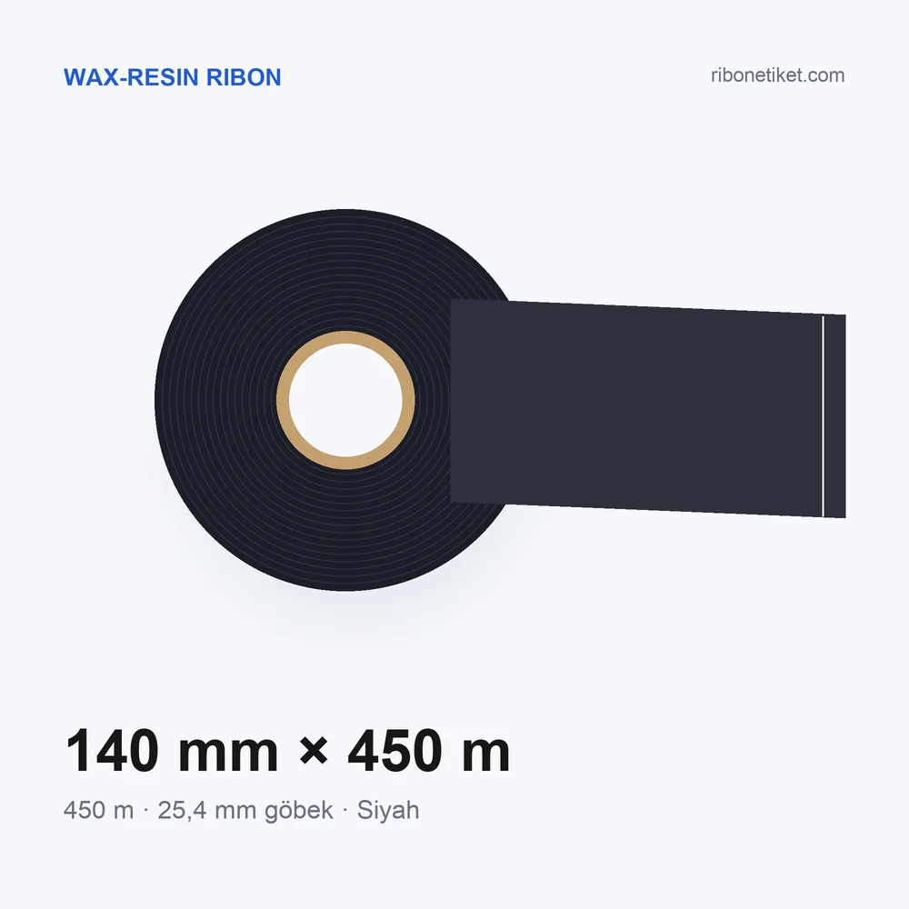 140 mm x 450 m Wax-Resin Ribon