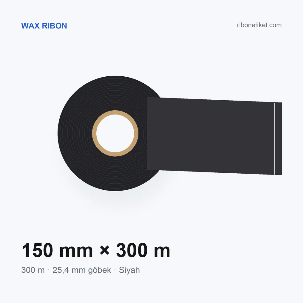 150 mm x 300 m Wax Ribon