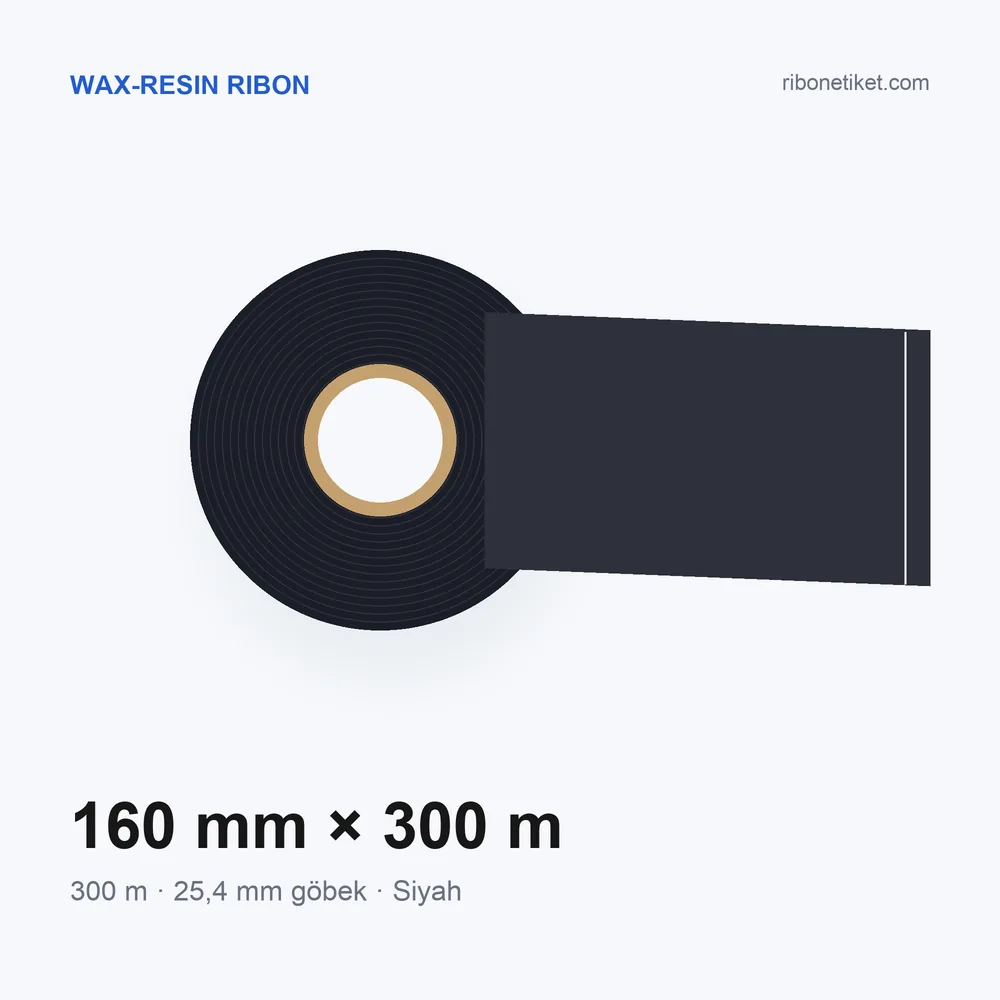 160 mm x 300 m Wax-Resin Ribon