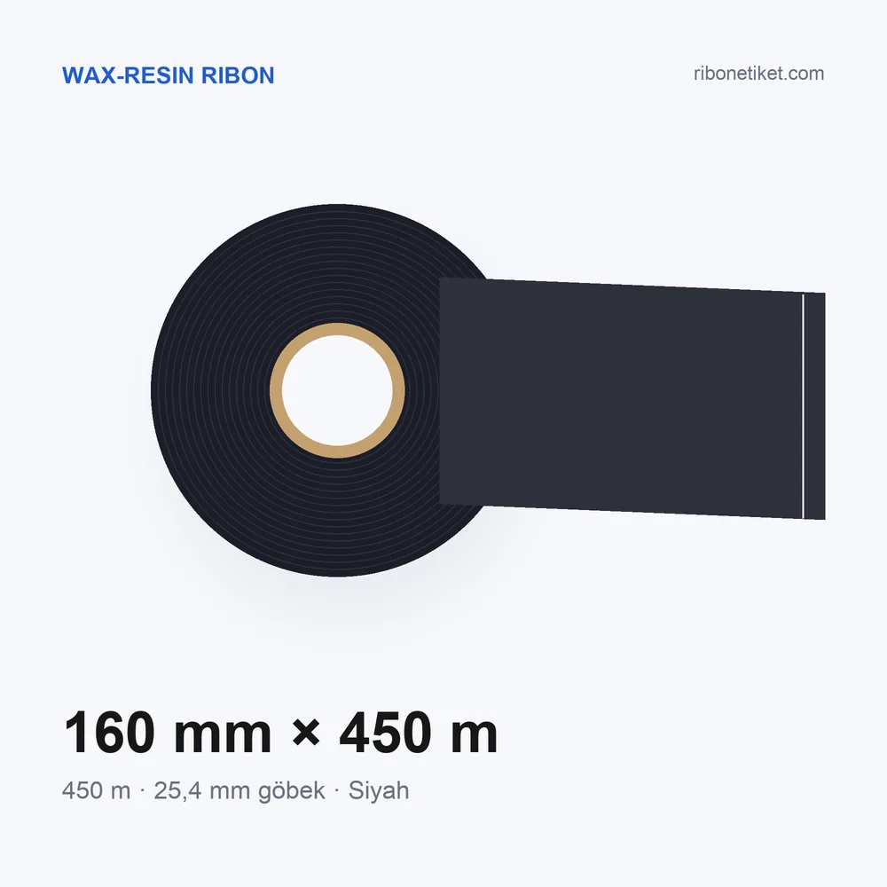 160 mm x 450 m Wax-Resin Ribon