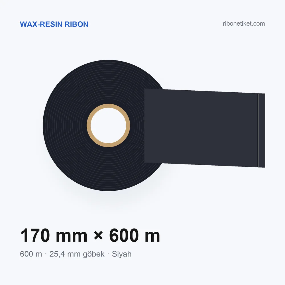 170 mm x 600 m Wax-Resin Ribon