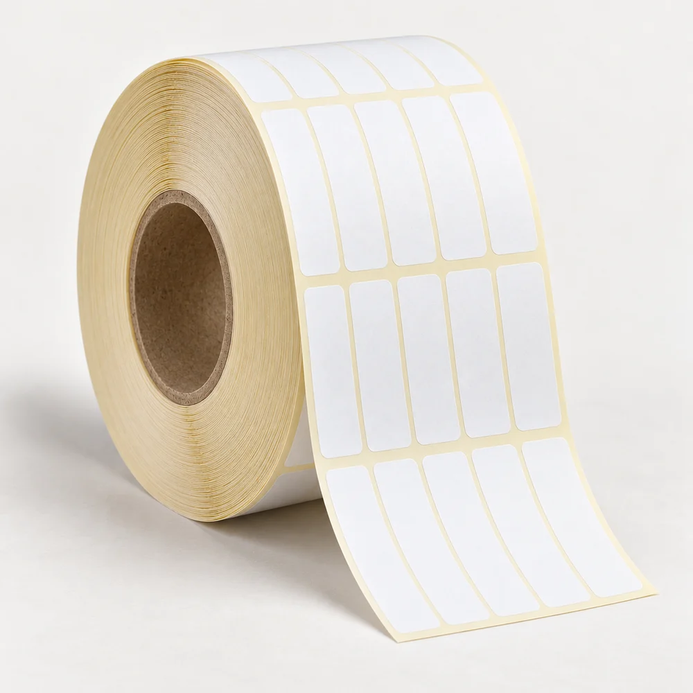 20×40 mm termal etiket rulosu, 5 sıra, 40 mm göbek