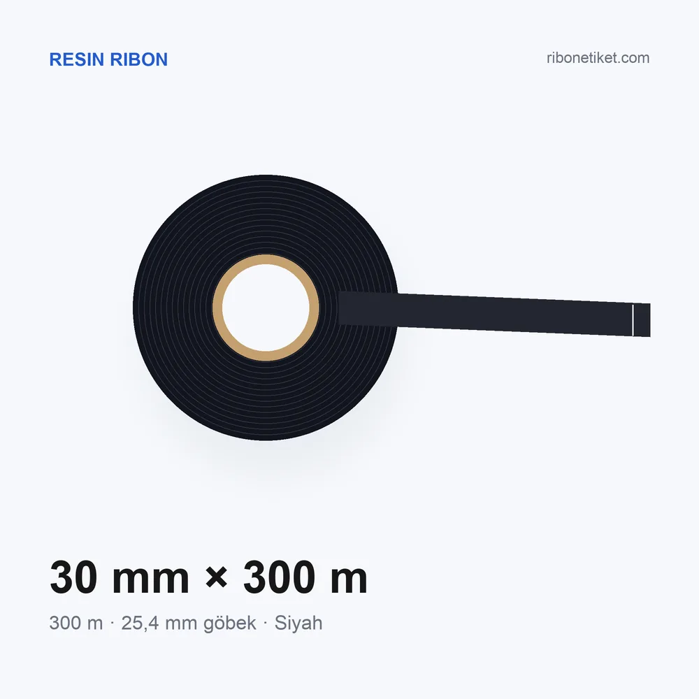 30 mm x 300 m Resin Ribon