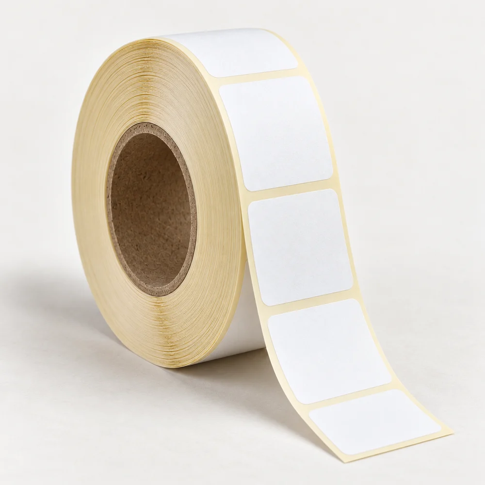 30×40 mm termal etiket rulosu, tek sıra, 40 mm göbek