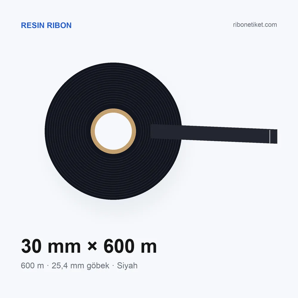 30 mm x 600 m Resin Ribon