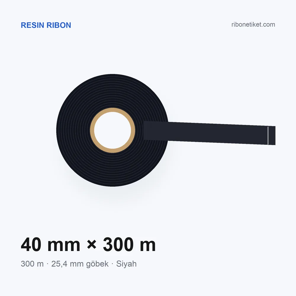 40 mm x 300 m Resin Ribon
