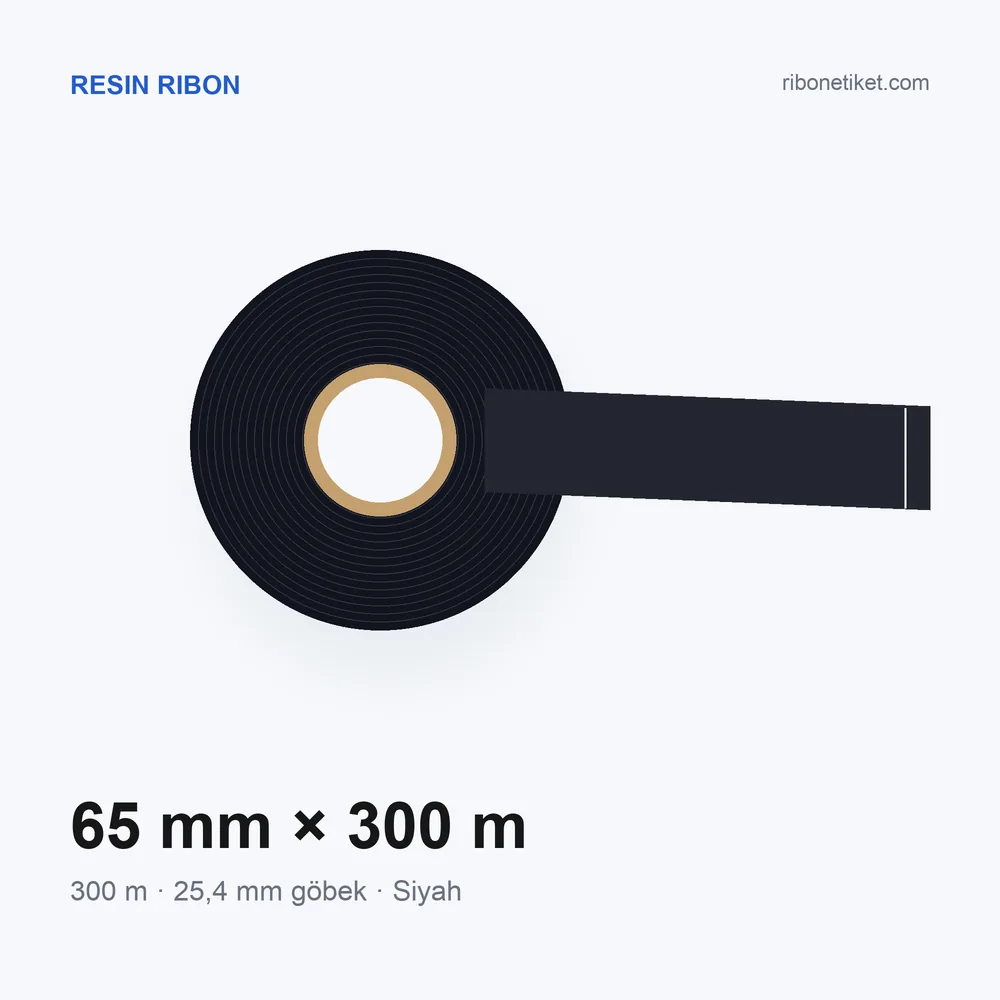 65 mm x 300 m Resin Ribon