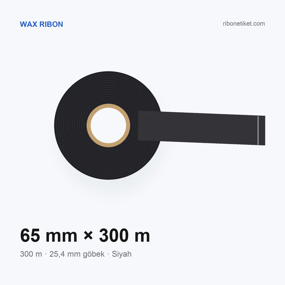 65 mm x 300 m Wax Ribon