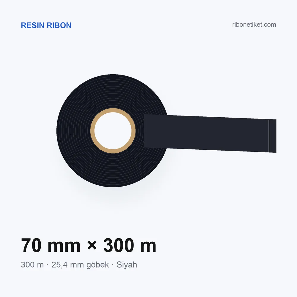 70 mm x 300 m Resin Ribon