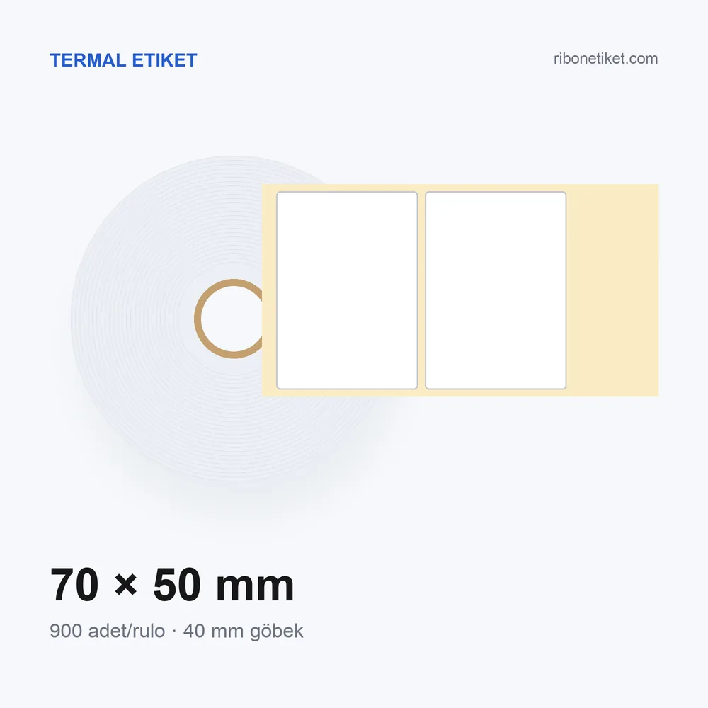 70x50 mm Termal Etiket