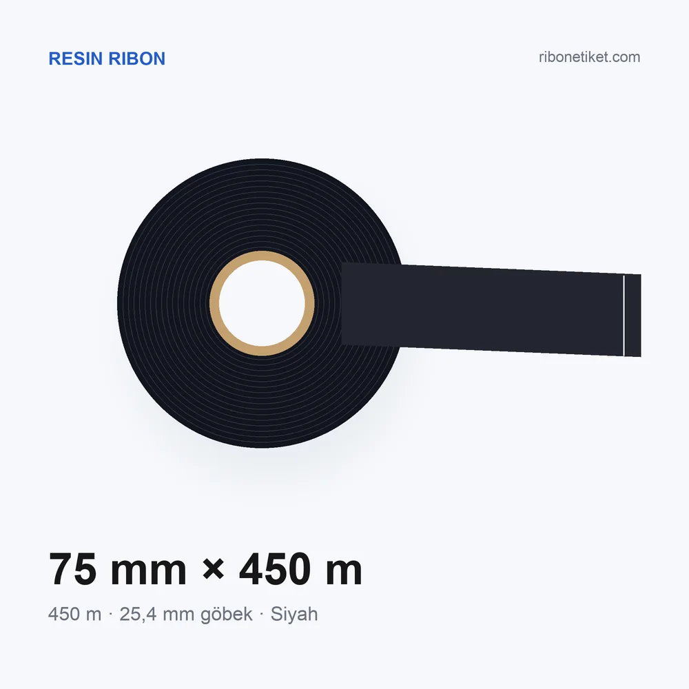 75 mm x 450 m Resin Ribon