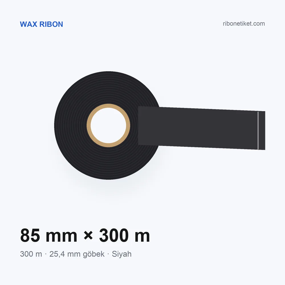 85 mm x 300 m Wax Ribon