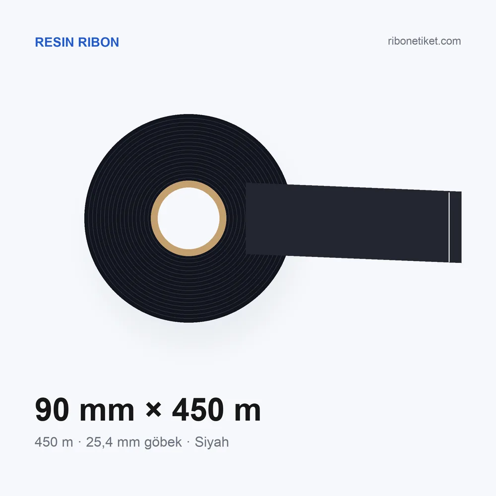 90 mm x 450 m Resin Ribon