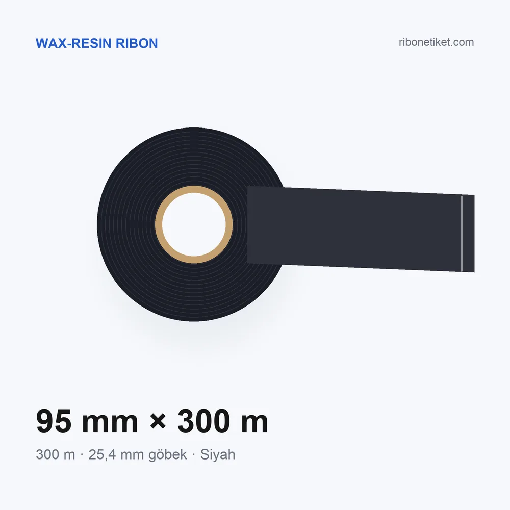 95 mm x 300 m Wax-Resin Ribon