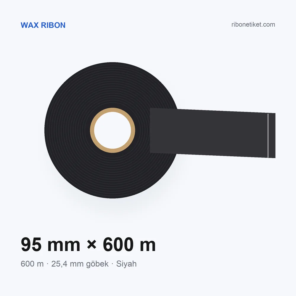 95 mm x 600 m Wax Ribon