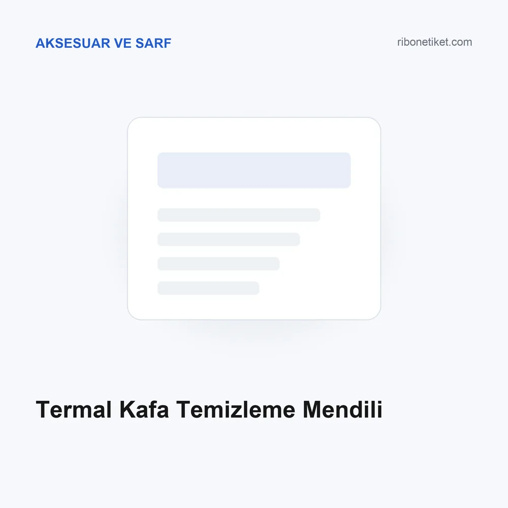 Termal Kafa Temizleme Mendili