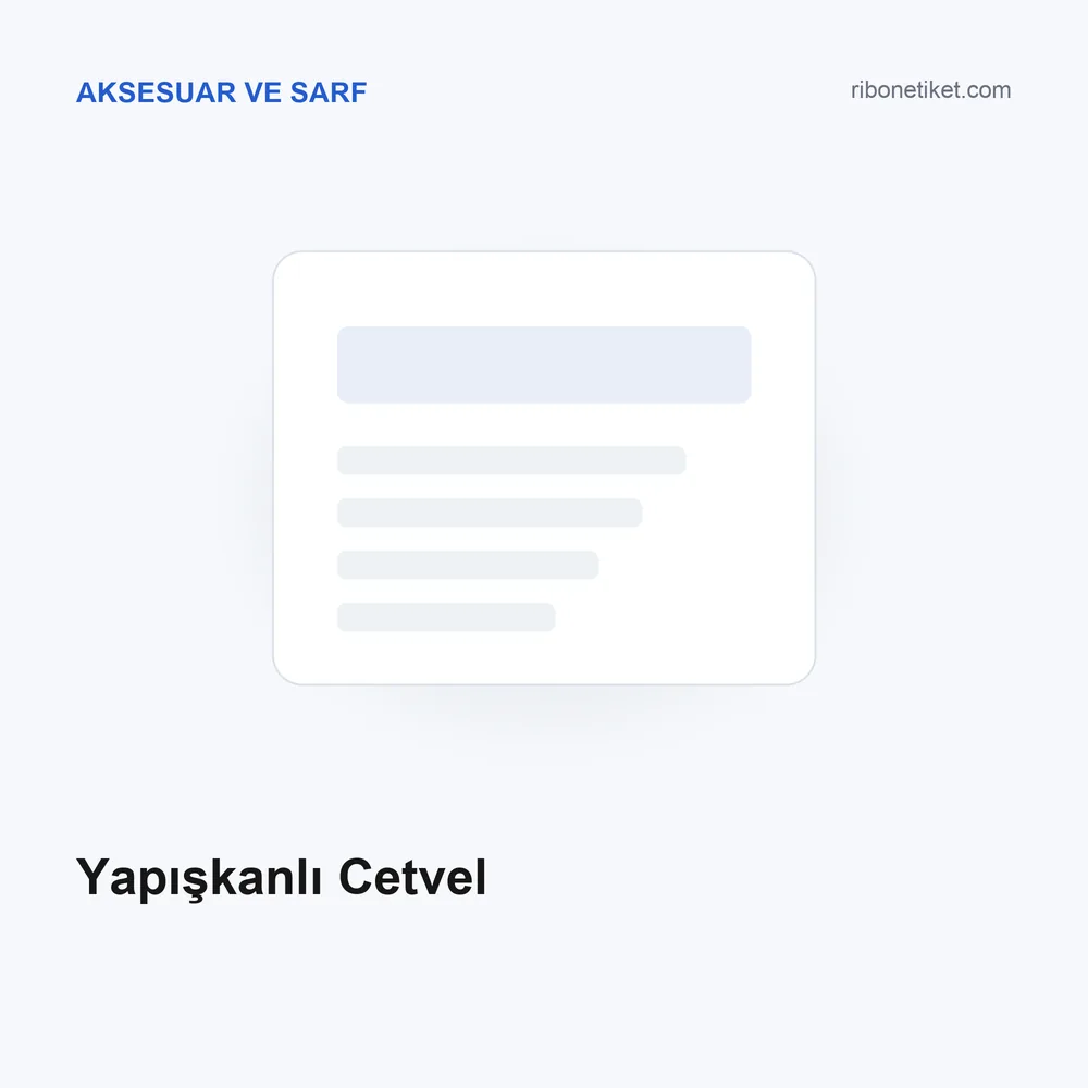 Yapışkanlı Cetvel